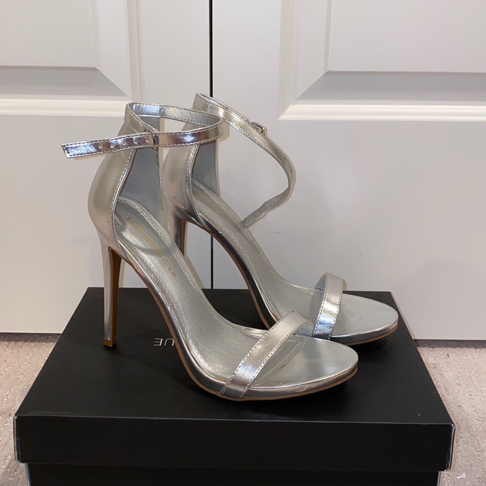 Silver heels